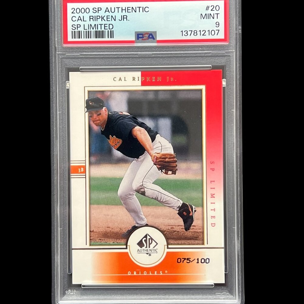 Graded Cal Ripken 2000 SP Authentic Limited #20 | PSA Graded 9 | Mint | #75/100